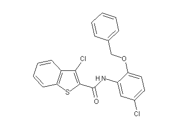 N-[2-(benzyloxy)-5-chlorophenyl]-3-chloro-1-benzothiophene-2-carboxamide