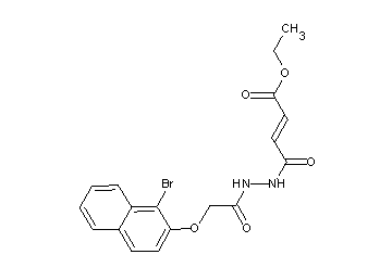 ethyl 4-(2-{[(1-bromo-2-naphthyl)oxy]acetyl}hydrazino)-4-oxo-2-butenoate