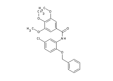 N-[2-(benzyloxy)-5-chlorophenyl]-3,4,5-trimethoxybenzamide - Click Image to Close