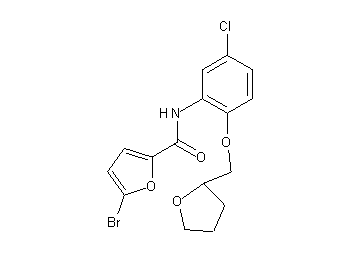 5-bromo-N-[5-chloro-2-(tetrahydro-2-furanylmethoxy)phenyl]-2-furamide
