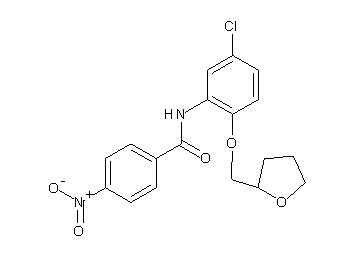 N-[5-chloro-2-(tetrahydro-2-furanylmethoxy)phenyl]-4-nitrobenzamide