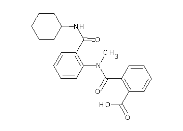 2-{[{2-[(cyclohexylamino)carbonyl]phenyl}(methyl)amino]carbonyl}benzoic acid