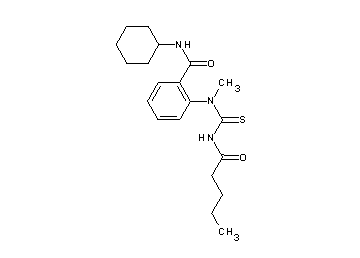 N-cyclohexyl-2-{methyl[(pentanoylamino)carbonothioyl]amino}benzamide