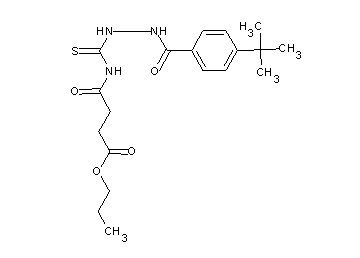 propyl 4-({[2-(4-tert-butylbenzoyl)hydrazino]carbonothioyl}amino)-4-oxobutanoate