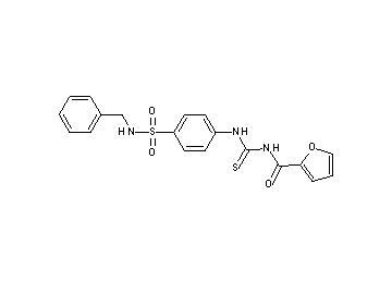 N-[({4-[(benzylamino)sulfonyl]phenyl}amino)carbonothioyl]-2-furamide