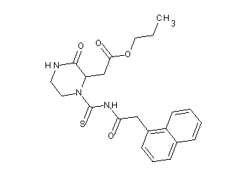 propyl (1-{[(1-naphthylacetyl)amino]carbonothioyl}-3-oxo-2-piperazinyl)acetate