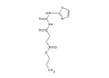 propyl 4-oxo-4-{[(1,3-thiazol-2-ylamino)carbonothioyl]amino}butanoate