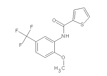 N-[2-methoxy-5-(trifluoromethyl)phenyl]-2-thiophenecarboxamide