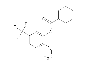 N-[2-methoxy-5-(trifluoromethyl)phenyl]cyclohexanecarboxamide