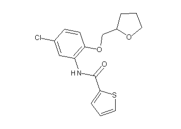 N-[5-chloro-2-(tetrahydro-2-furanylmethoxy)phenyl]-2-thiophenecarboxamide