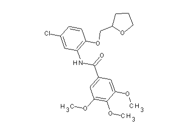 N-[5-chloro-2-(tetrahydro-2-furanylmethoxy)phenyl]-3,4,5-trimethoxybenzamide