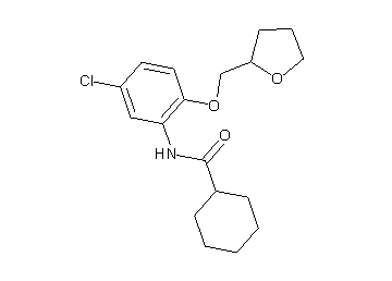 N-[5-chloro-2-(tetrahydro-2-furanylmethoxy)phenyl]cyclohexanecarboxamide