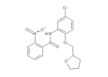 N-[5-chloro-2-(tetrahydro-2-furanylmethoxy)phenyl]-2-nitrobenzamide