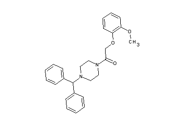 1-(diphenylmethyl)-4-[(2-methoxyphenoxy)acetyl]piperazine