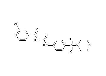 3-chloro-N-({[4-(4-morpholinylsulfonyl)phenyl]amino}carbonothioyl)benzamide
