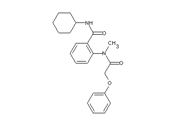 N-cyclohexyl-2-[methyl(phenoxyacetyl)amino]benzamide