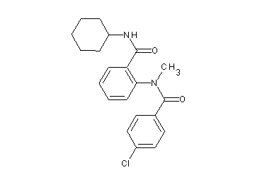 2-[(4-chlorobenzoyl)(methyl)amino]-N-cyclohexylbenzamide