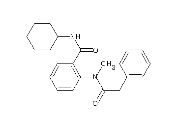 N-cyclohexyl-2-[methyl(phenylacetyl)amino]benzamide