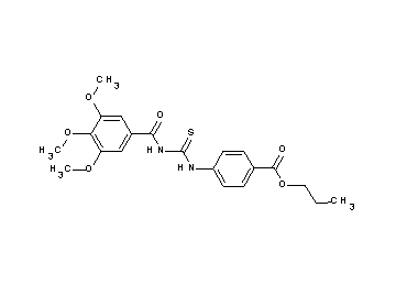 propyl 4-({[(3,4,5-trimethoxybenzoyl)amino]carbonothioyl}amino)benzoate