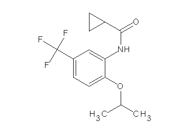 N-[2-isopropoxy-5-(trifluoromethyl)phenyl]cyclopropanecarboxamide