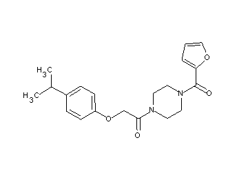 1-(2-furoyl)-4-[(4-isopropylphenoxy)acetyl]piperazine