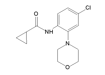 N-[4-chloro-2-(4-morpholinyl)phenyl]cyclopropanecarboxamide