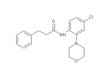 N-[4-chloro-2-(4-morpholinyl)phenyl]-3-phenylpropanamide