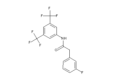 N-[3,5-bis(trifluoromethyl)phenyl]-2-(3-fluorophenyl)acetamide