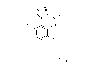 N-[5-chloro-2-(2-methoxyethoxy)phenyl]-2-thiophenecarboxamide