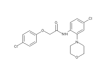 N-[4-chloro-2-(4-morpholinyl)phenyl]-2-(4-chlorophenoxy)acetamide