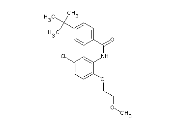 4-tert-butyl-N-[5-chloro-2-(2-methoxyethoxy)phenyl]benzamide - Click Image to Close