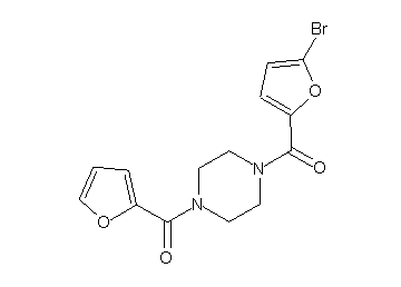 1-(5-bromo-2-furoyl)-4-(2-furoyl)piperazine
