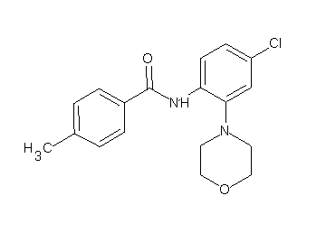 N-[4-chloro-2-(4-morpholinyl)phenyl]-4-methylbenzamide