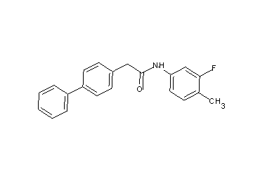 2-(4-biphenylyl)-N-(3-fluoro-4-methylphenyl)acetamide