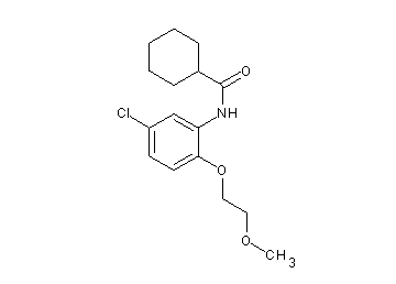 N-[5-chloro-2-(2-methoxyethoxy)phenyl]cyclohexanecarboxamide