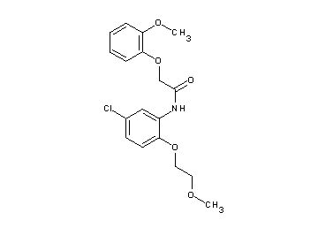 N-[5-chloro-2-(2-methoxyethoxy)phenyl]-2-(2-methoxyphenoxy)acetamide