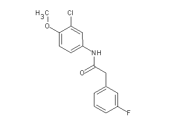 N-(3-chloro-4-methoxyphenyl)-2-(3-fluorophenyl)acetamide