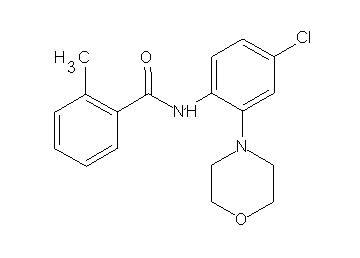 N-[4-chloro-2-(4-morpholinyl)phenyl]-2-methylbenzamide - Click Image to Close