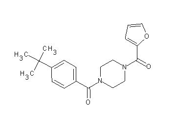 1-(4-tert-butylbenzoyl)-4-(2-furoyl)piperazine 1-(4-tert-butylbenzoyl)-4-(2-furoyl)piperazine