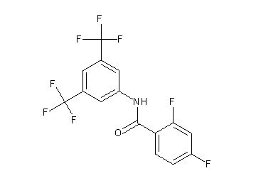 N-[3,5-bis(trifluoromethyl)phenyl]-2,4-difluorobenzamide - Click Image to Close
