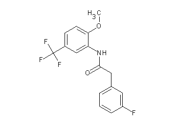 2-(3-fluorophenyl)-N-[2-methoxy-5-(trifluoromethyl)phenyl]acetamide