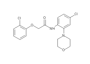 N-[4-chloro-2-(4-morpholinyl)phenyl]-2-(2-chlorophenoxy)acetamide
