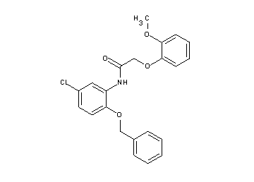 N-[2-(benzyloxy)-5-chlorophenyl]-2-(2-methoxyphenoxy)acetamide