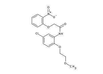 N-[5-chloro-2-(2-methoxyethoxy)phenyl]-2-(2-nitrophenoxy)acetamide