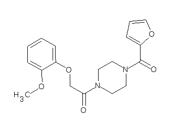 1-(2-furoyl)-4-[(2-methoxyphenoxy)acetyl]piperazine