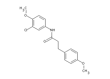 N-(3-chloro-4-methoxyphenyl)-3-(4-methoxyphenyl)propanamide
