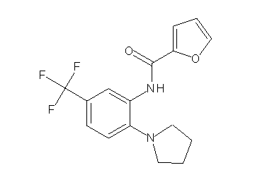 N-[2-(1-pyrrolidinyl)-5-(trifluoromethyl)phenyl]-2-furamide