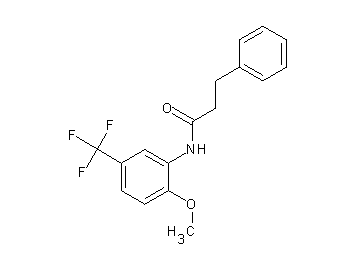 N-[2-methoxy-5-(trifluoromethyl)phenyl]-3-phenylpropanamide