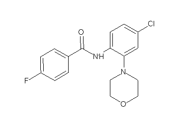 N-[4-chloro-2-(4-morpholinyl)phenyl]-4-fluorobenzamide