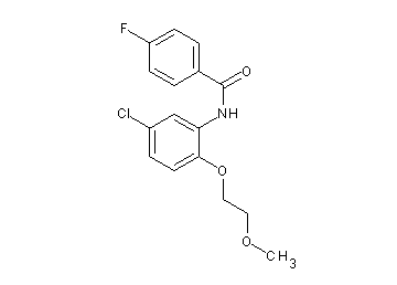 N-[5-chloro-2-(2-methoxyethoxy)phenyl]-4-fluorobenzamide